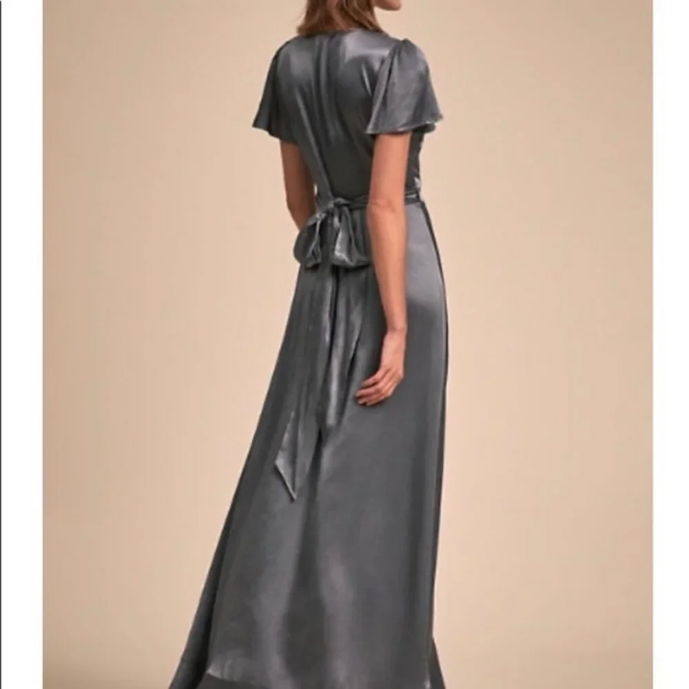 Ghost London - Silver Maxi Dress - Picture 2 of 8